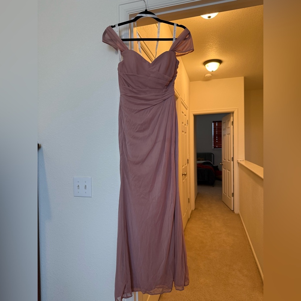Azazie dusty rose formal dress